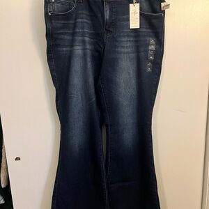 Maurices Deep Indigo Flare Jeans